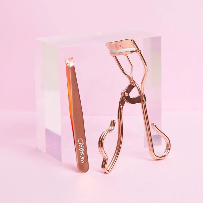 Eyes-Beauty Creations Eyelash Curler & Tweezer Set-Rose Gold  ELCT-SET-RG ($2.25 each, 12pcs box)