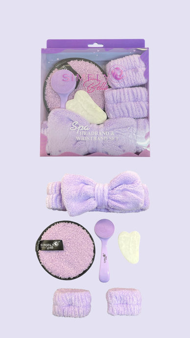 Skincare-Simply Bella Spa Beauty Set Purple-STB012 ($3 each, 12pcs pack)