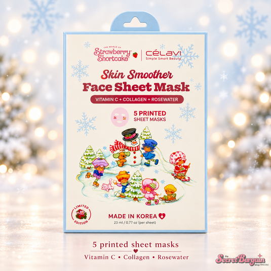 Skincare-Celavi x Strawberry Shortcake Face Sheet Mask SS70337H ($4 each, 4pc bundle)