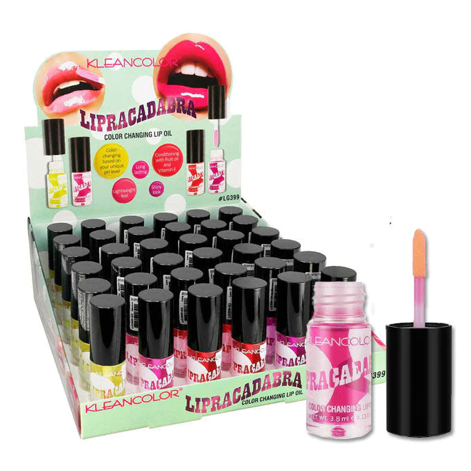 LIPS-Kleancolor Lipracadabra Color Changing Lip Oil LG399 (36pc Display)