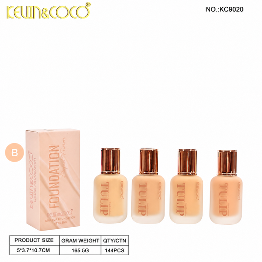 Face-Kevin&Coco Tulip Foundation KC9020-2 ($2.25 each, 12pc display)
