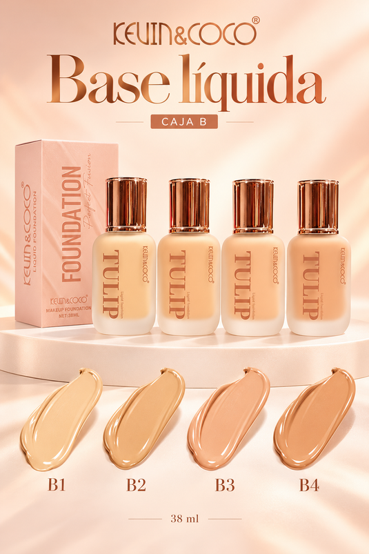 Face-Kevin&Coco Tulip Foundation KC9020-2 ($2.25 each, 12pc display)