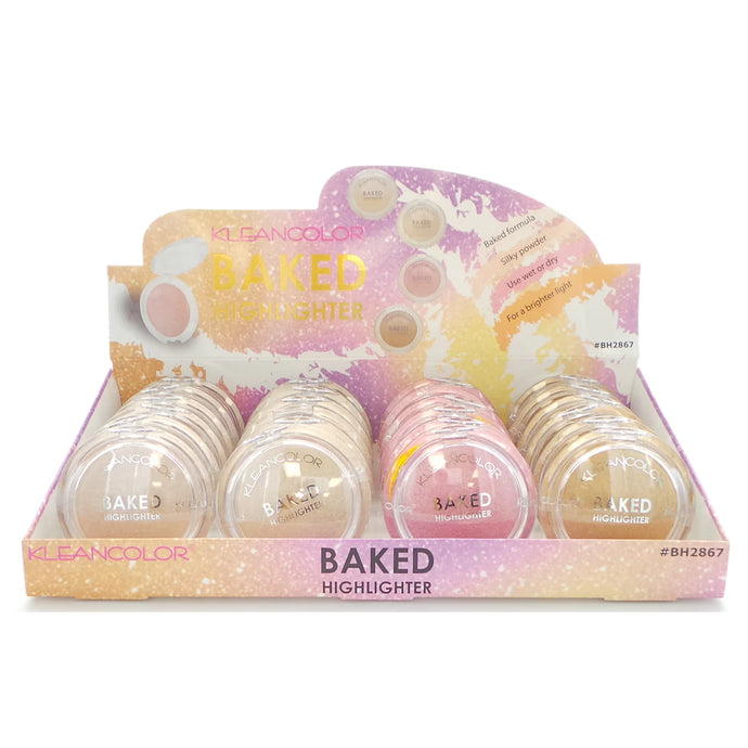 FACE-Kleancolor Baked Highlighter BH2867 (24pc display)