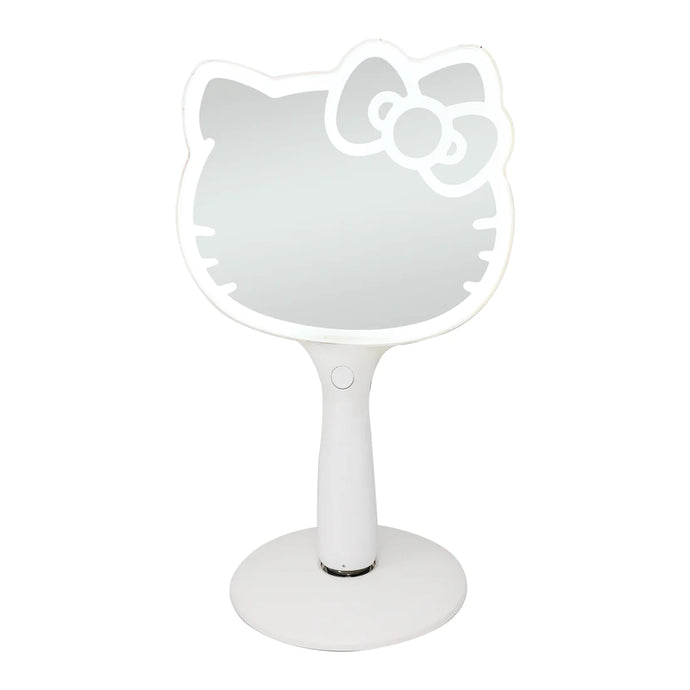 Novelties- Impressions Hello Kitty LED Handheld Makeup Mirror with Standing Base IVMM-HK02-WHT (1pc)