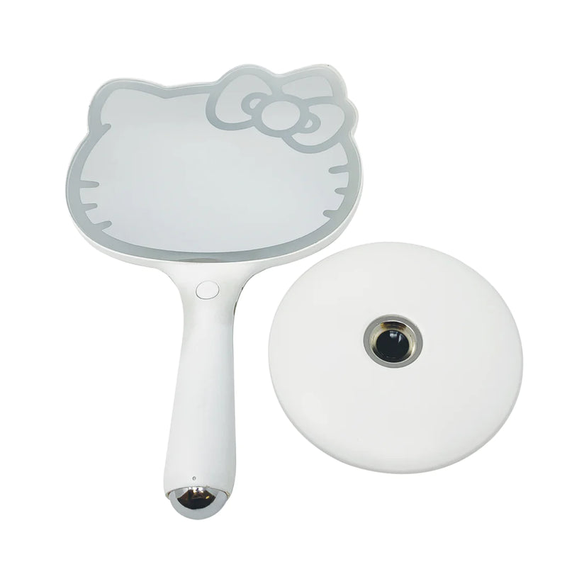 Load image into Gallery viewer, Novelties- Impressions Hello Kitty LED Handheld Makeup Mirror with Standing Base IVMM-HK02-WHT (2pc bundle, $42 each)
