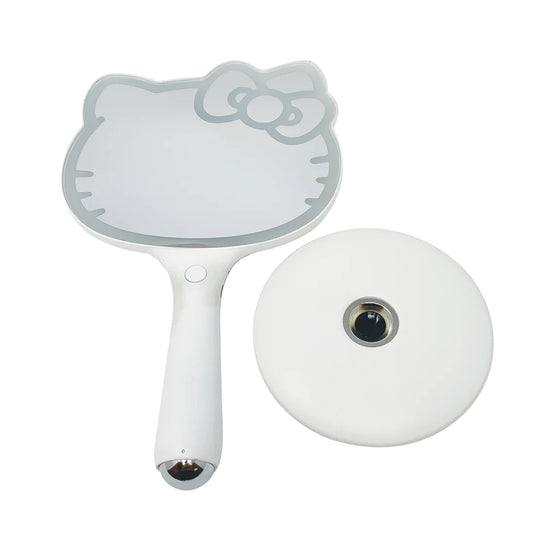 Novelties- Impressions Hello Kitty LED Handheld Makeup Mirror with Standing Base IVMM-HK02-WHT (2pc bundle, $42 each)