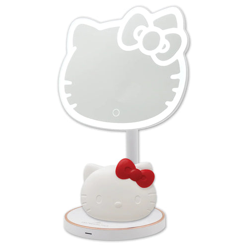 Novelties- Impressions Hello Kitty LED Rechargeable Makeup Mirror + Wireless Compact Mirror Bundle IVMM-HK04-WHT (1pc)