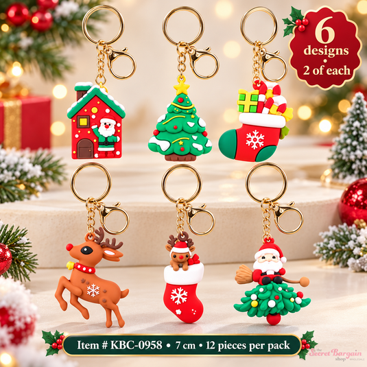Accessories-Christmas Characters Keychain KBC-0958 (12pc pack)