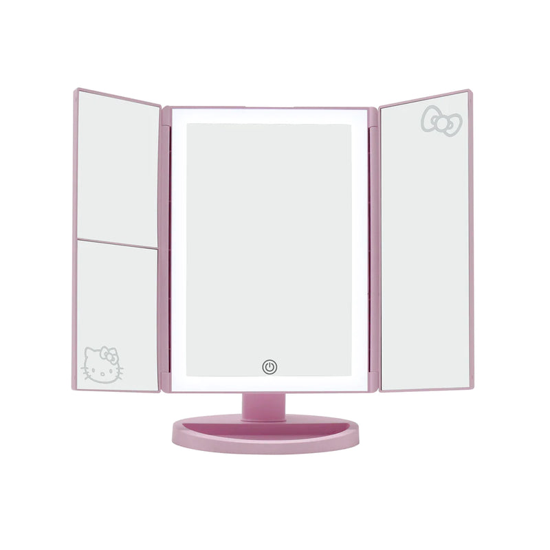 Load image into Gallery viewer, Novelties- Impressions Hello Kitty Trifold LED Tri-Tone Makeup Mirror with Magnification HKTF-ANML-PNK (3pc bundle, $27 each)
