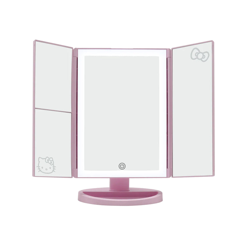 Load image into Gallery viewer, Novelties- Impressions Hello Kitty Trifold LED Tri-Tone Makeup Mirror with Magnification HKTF-ANML-PNK (1pc)
