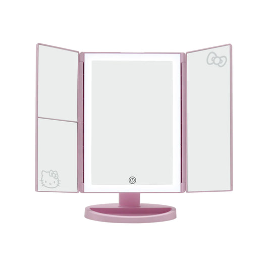 Novelties- Impressions Hello Kitty Trifold LED Tri-Tone Makeup Mirror with Magnification HKTF-ANML-PNK (3pc bundle, $27 each)