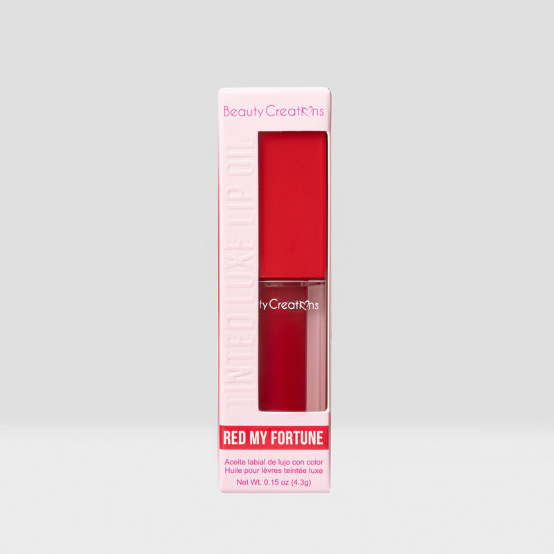 Load image into Gallery viewer, Lips-Beauty Creations Tinted Luxe Lip Oils-Red My Fortune #TLXL7 ($3.25 each, 6pc bundle)
