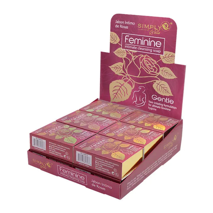 Load image into Gallery viewer, Skincare- Simply Bella Roses Feminine Intimate Cleansing Soap SIM039 (12pc box, $1.75 each)
