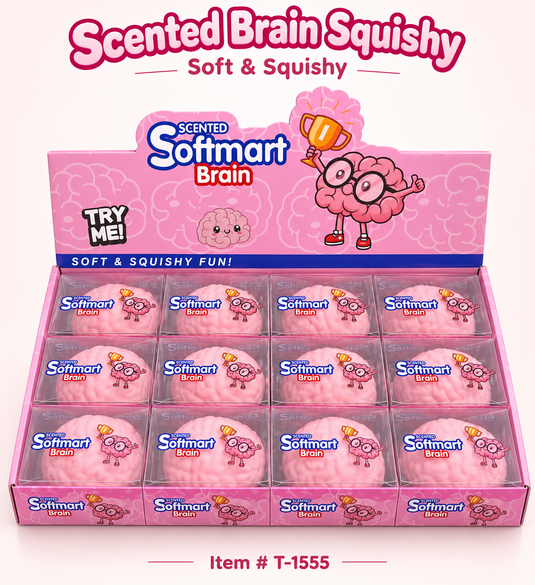 Accessories-Brain Scented Squishy T-1555 (12pc pack)