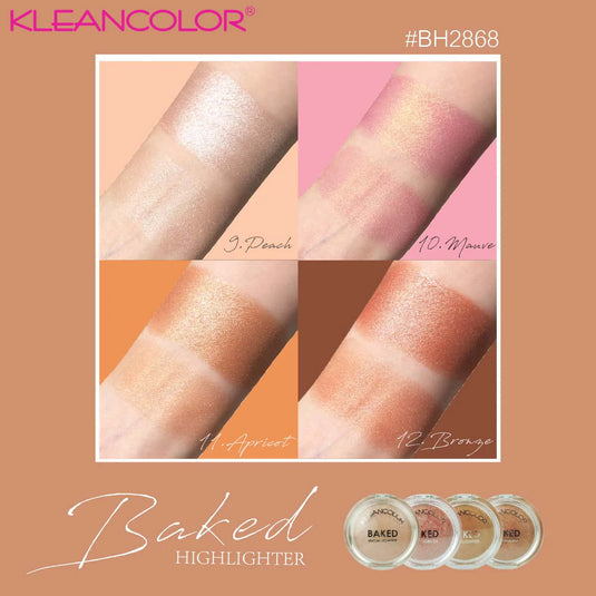 FACE-Kleancolor Baked Highlighter BH2868 (24pc display)