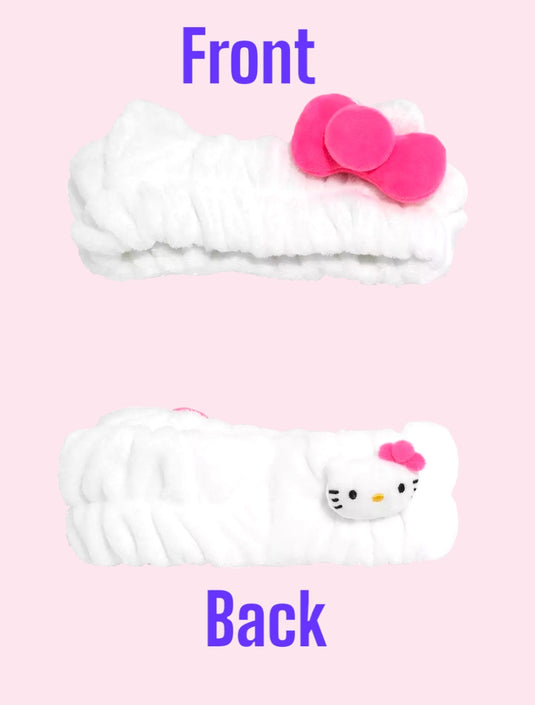 Skincare- The Creme Shop Hello Kitty Signature Bow Spa Headband- Perfect Pink HKPH9663 (6pc pack,$7 each)