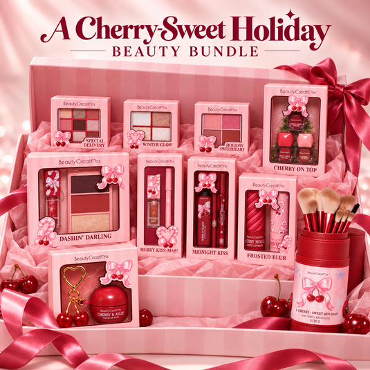 Face-Beauty Creations Cherry Christmas Collection Bundle (10pc bundle, 1 of each product)