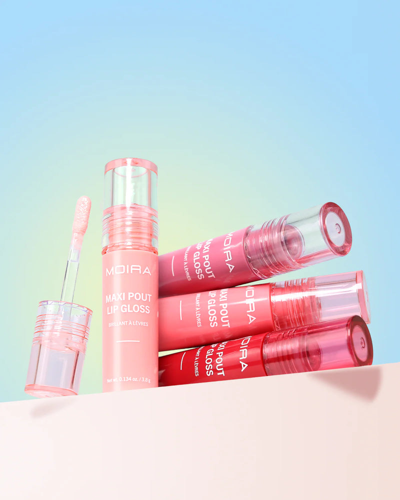 Load image into Gallery viewer, Lips-Moira Maxi Pout Lip Gloss Complete Display MPLG ($3.50 each, 72pc + 12 samples )
