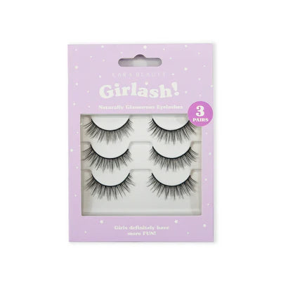 Eyes- Kara Beauty Girlash! 3D Faux Mink Natural Effect Lashes 3 PAIRS LG3208 (12pc box, $3 each)