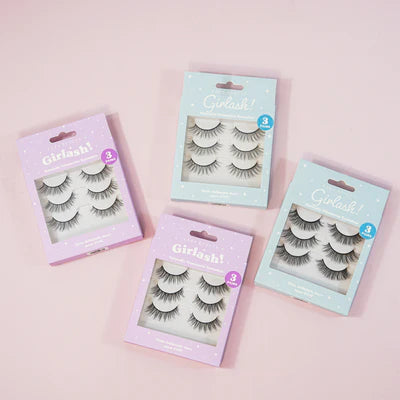 Load image into Gallery viewer, Eyes- Kara Beauty Girlash! 3D Faux Mink Natural Effect Lashes 3 PAIRS LG3211 (12pc box, $3 each)
