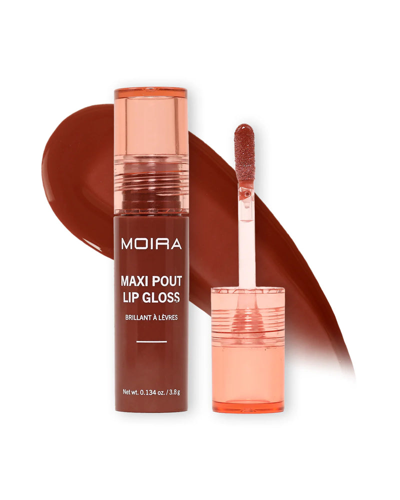 Load image into Gallery viewer, Lips-Moira Maxi Pout Lip Gloss MPLG008 Cinnamon Spice ($3.50 each, 3pc bundle)
