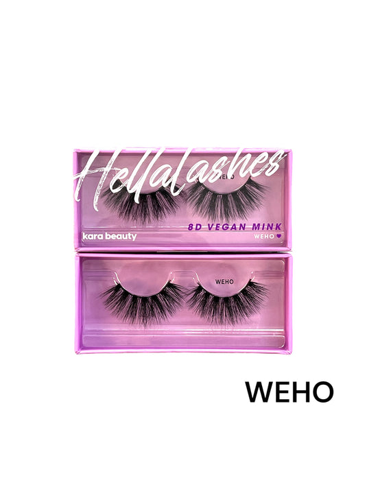 Eyes- Kara Beauty HELLALASHES 8D Vegan Mink- Weho L002 (12pc box, $2.50 each)