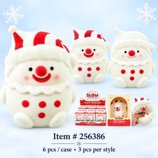 Accessories-Santa Slow-Rebound Squishy Toy 256386 (6pc pack)