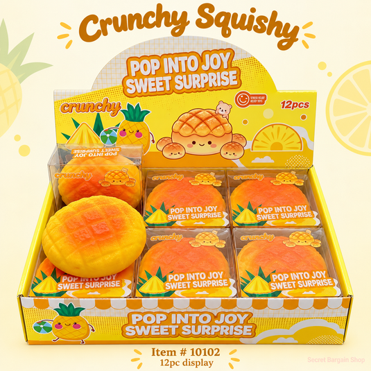 Accessories-Pineapple Bun Crunchy Squishy 10102 (12Pc pack)