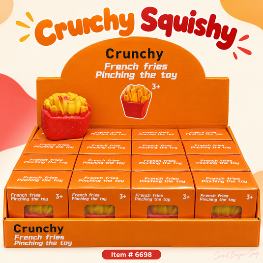 Accessories-French Fries Crunchy Squishy 6698 (16 Pc pack)