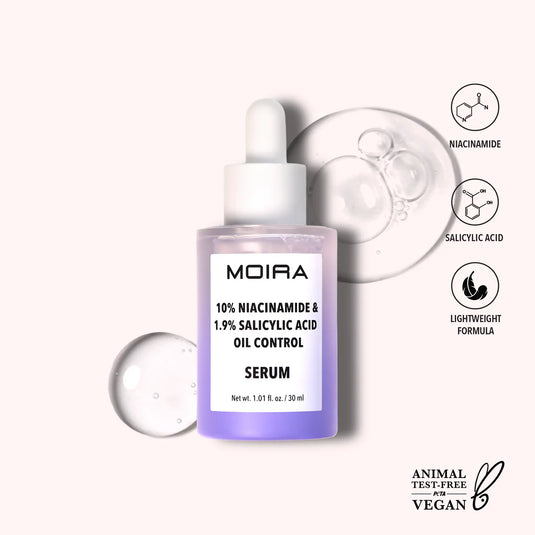 Skincare- MOIRA 10% NIACINAMIDE & 1.9% SALICYLIC ACID OIL CONTROL SERUM OCS001 (3pcs bundle, $7.50 each)