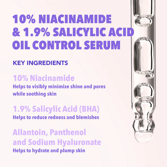 Skincare- MOIRA 10% NIACINAMIDE & 1.9% SALICYLIC ACID OIL CONTROL SERUM OCS001 (3pcs bundle, $7.50 each)