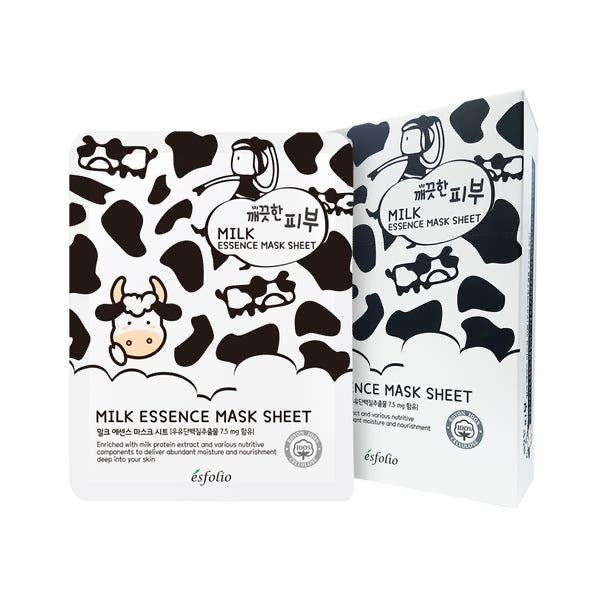 Load image into Gallery viewer, Skincare- Esfolio Pure Essence Face Sheets MILK (10pc box)
