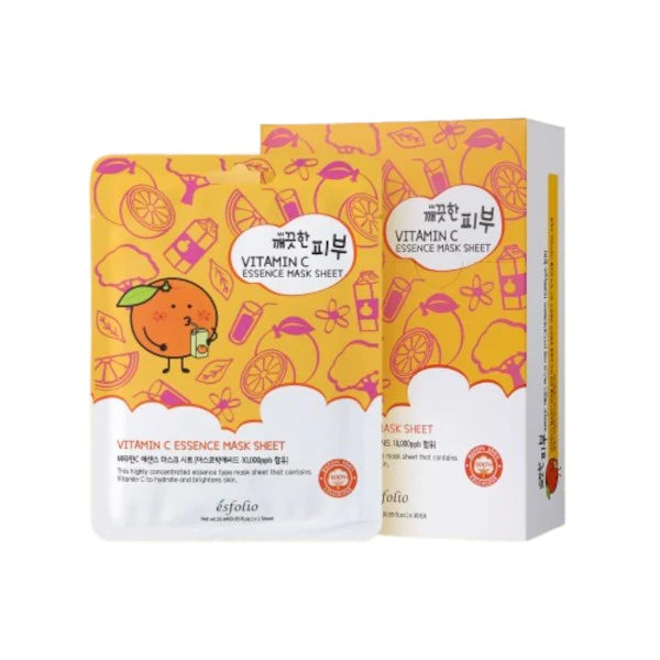 Load image into Gallery viewer, Skincare- Esfolio Pure Essence Face Sheets VITAMIN C (10pc box)
