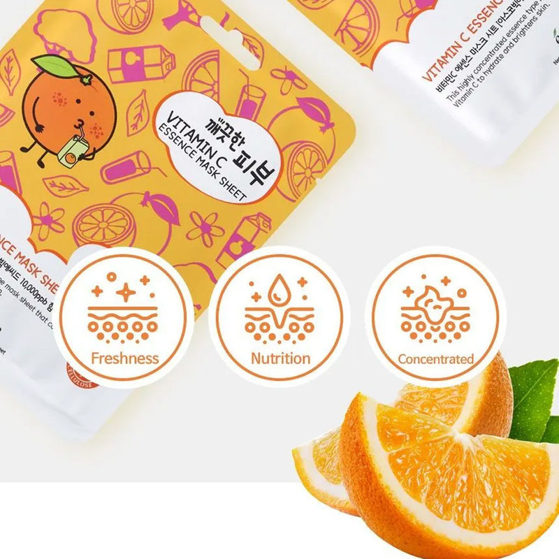 Load image into Gallery viewer, Skincare- Esfolio Pure Essence Face Sheets VITAMIN C (10pc box)
