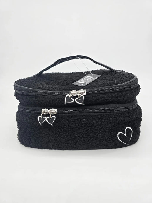 Accessories-Beauty Creations Fleece Black Cosmetic Bag BCFCBB ($5.50 each, 4pc bundle)