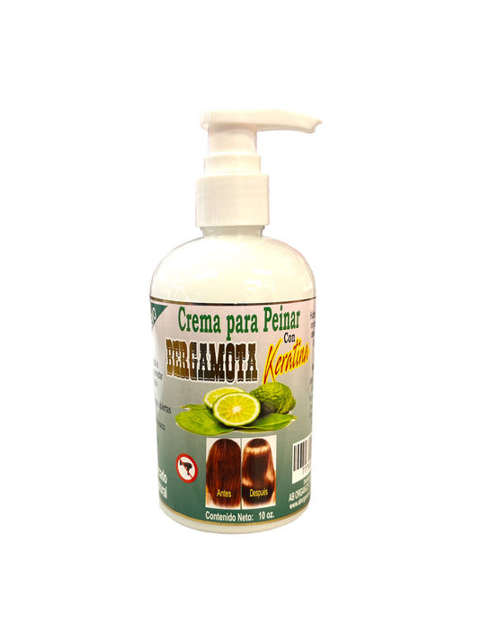 Hair- Crema para Peinar Bergamota con Keratina 10oz (4pc bundle, $4.50 each)