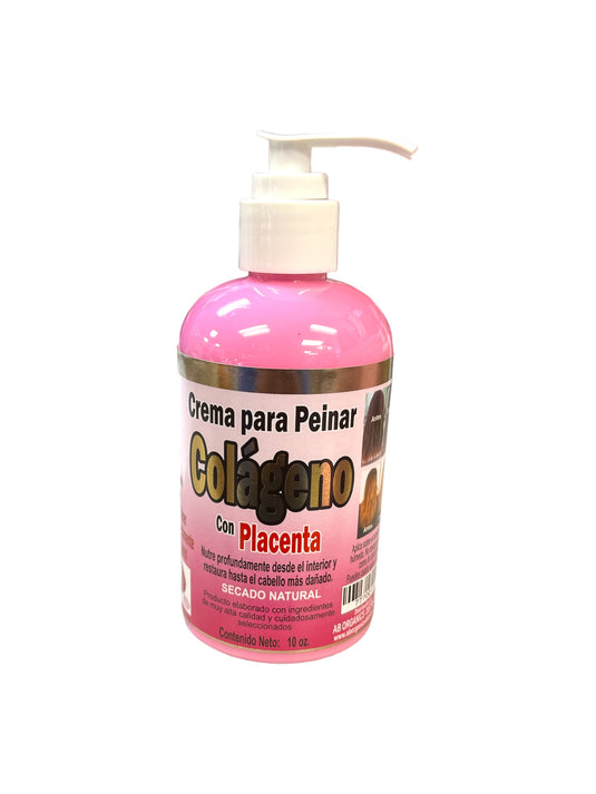 Hair- Crema para Peinar Colágeno con Placenta 10oz (4pc bundle, $4.50 each)