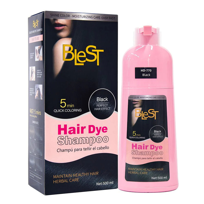 Load image into Gallery viewer, Hair- BLEST 16.9oz Hair Dye Shampoo- Black (4pc bundle,$5.50 each)
