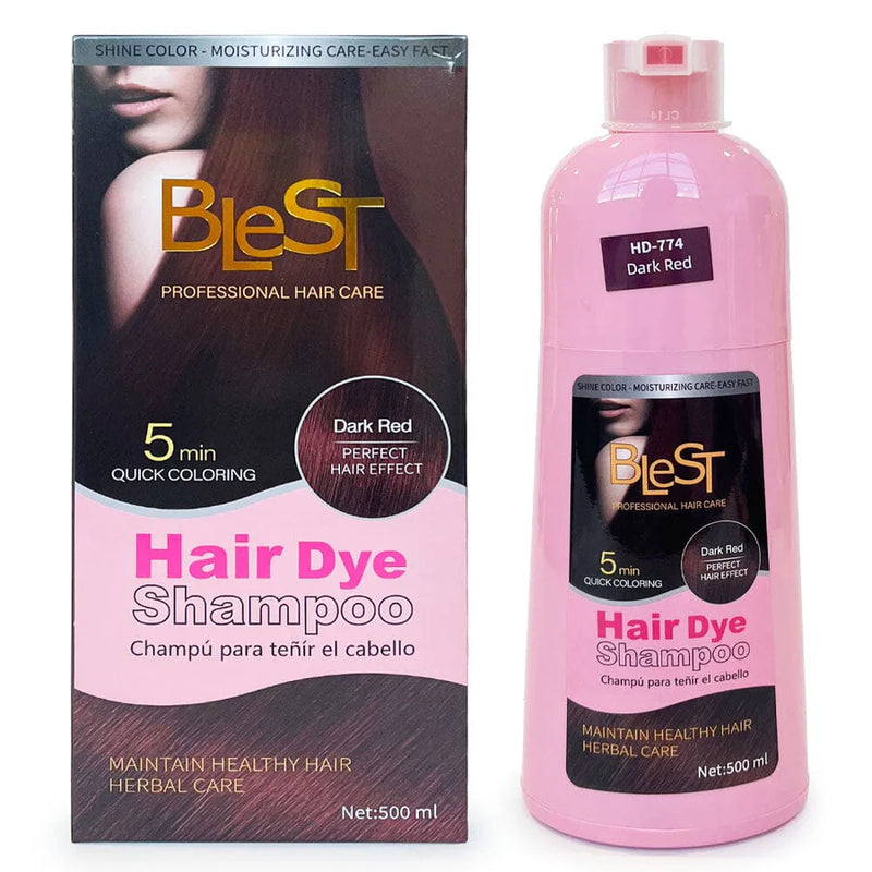 Load image into Gallery viewer, Hair- BLEST 16.9oz Hair Dye Shampoo- Dark Red (4pc bundle,$5.50 each)
