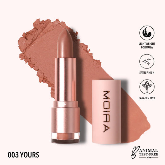 Lips- MOIRA Goddess Lipstick- GDL003 Yours (3pc Bundle, $3 each)