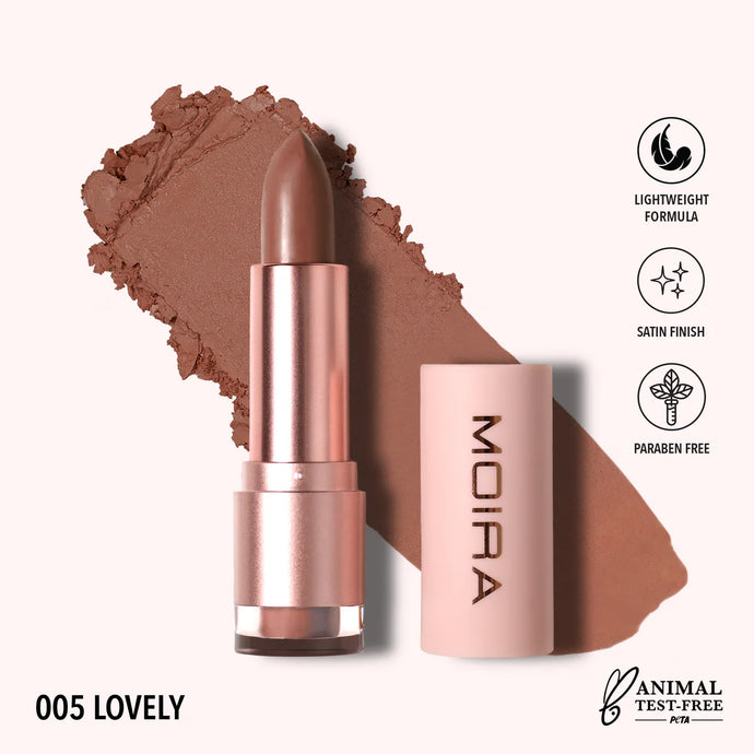 Lips- MOIRA Goddess Lipstick- GDL005 Lovely (3pc Bundle, $3 each)