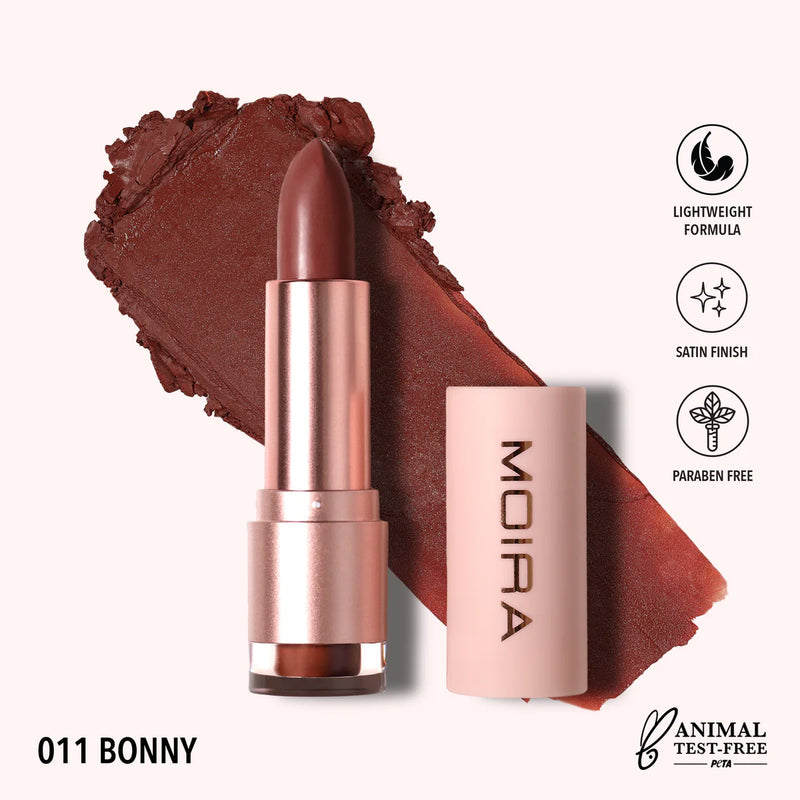 Load image into Gallery viewer, Lips- MOIRA Goddess Lipstick- GDL011 Bonny (3pc Bundle, $3 each)

