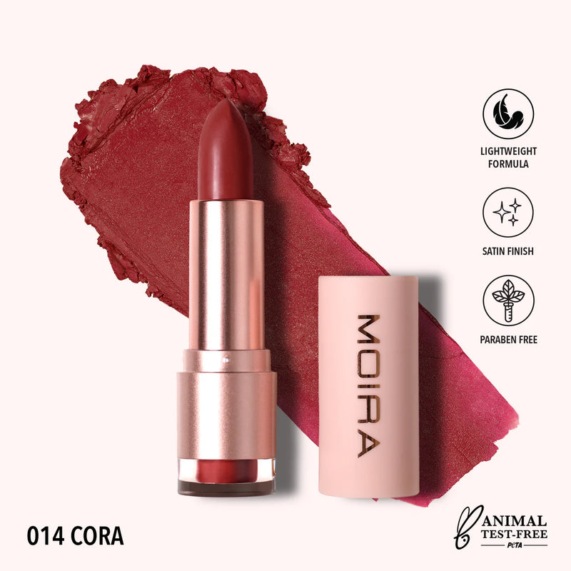 Load image into Gallery viewer, Lips- MOIRA Goddess Lipstick- GDL014 Cora (3pc Bundle, $3 each)
