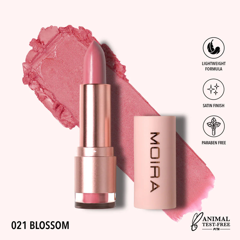 Load image into Gallery viewer, Lips- MOIRA Goddess Lipstick- GDL021 Blossom (3pc Bundle, $3 each)
