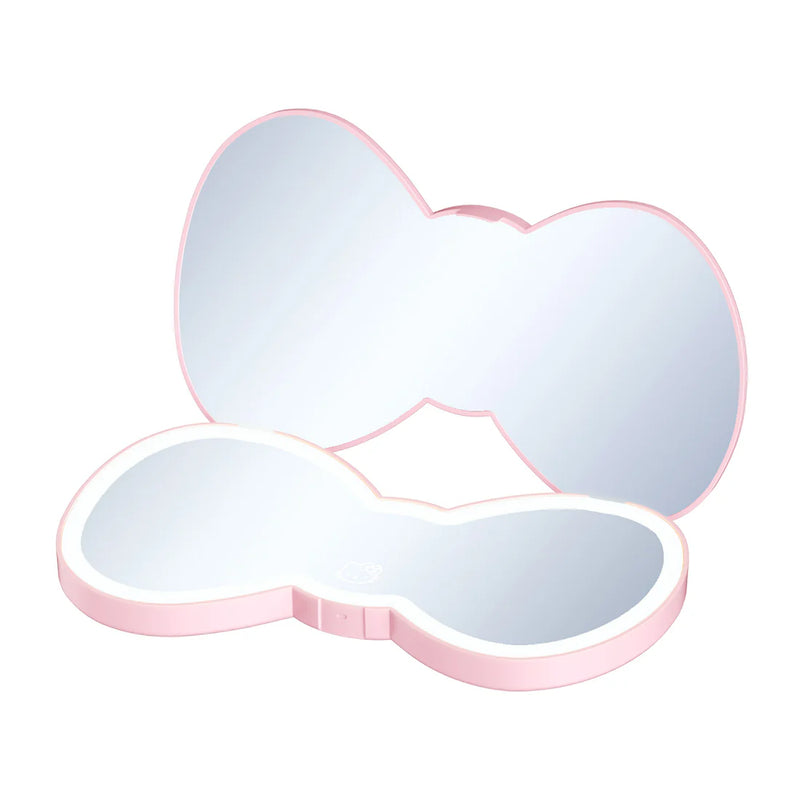 Load image into Gallery viewer, Novelties- Impressions Hello Kitty Bow LED Compact Mirror LARGE HKBOWCMPTL-PINK (3pc bundle, $21 each)
