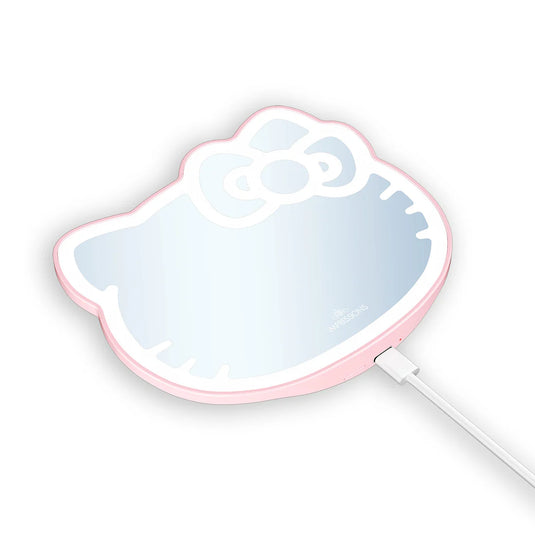 Novelties- Impressions Hello Kitty LED Pocket Mirror W/Ring Stand HKPKTRG-PNK (3pc bundle, $21 each)