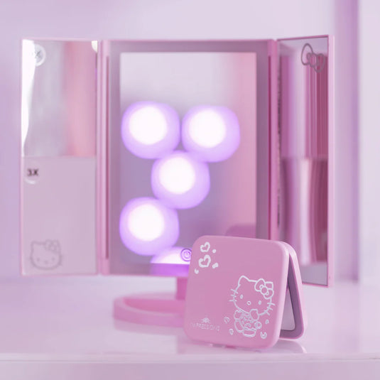 Novelties- Impressions Hello Kitty Super Cute Trifold + Compact Mirror Bundle HKTFCOM-ANML-PNK (1pc)