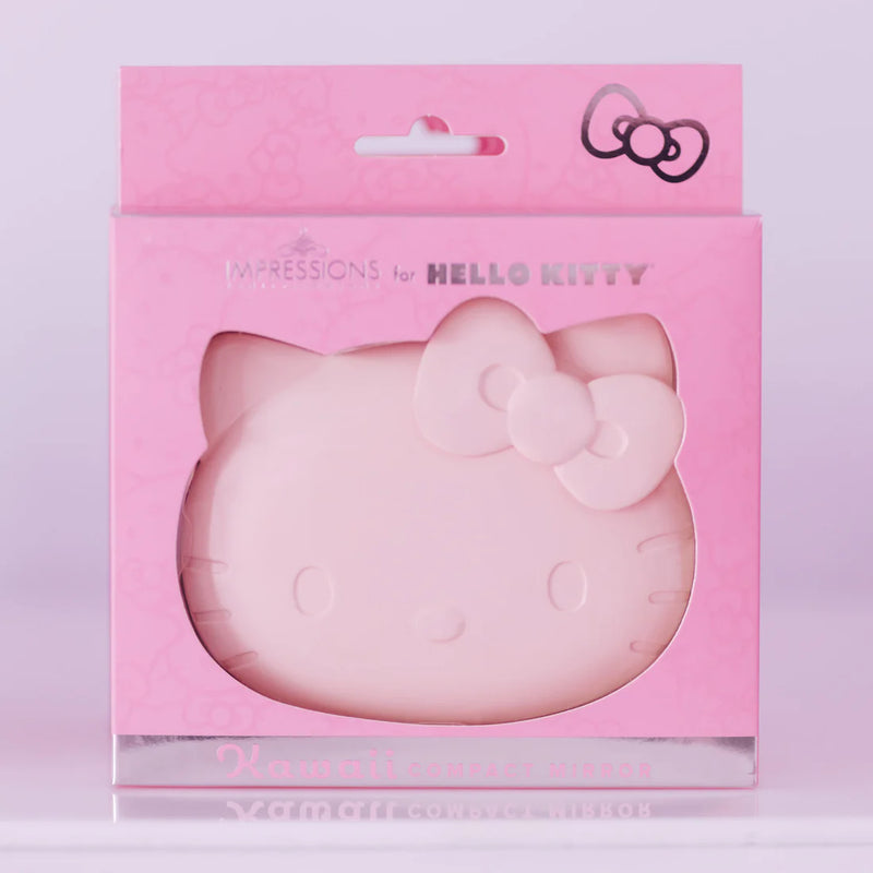 Load image into Gallery viewer, Novelties- Impressions Hello Kitty Matte Pink Kawaii Compact Mirror HK06-MPNK (3pc bundle, $19 each)
