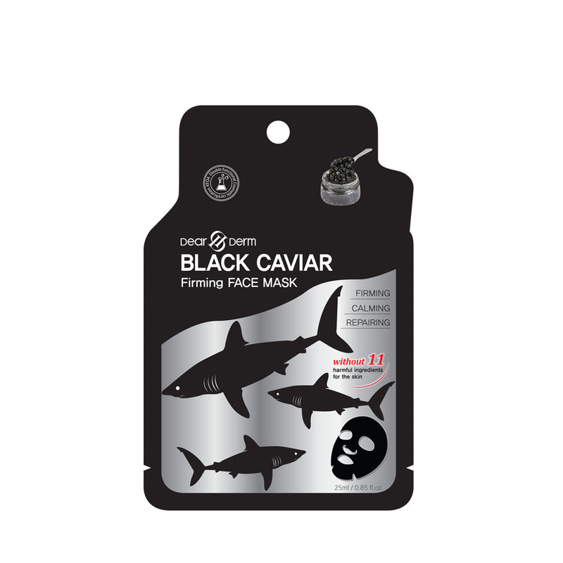 Load image into Gallery viewer, Skincare-Dear&amp;Derm Black Caviar Face Mask DDM-BCA (10pcs pack)
