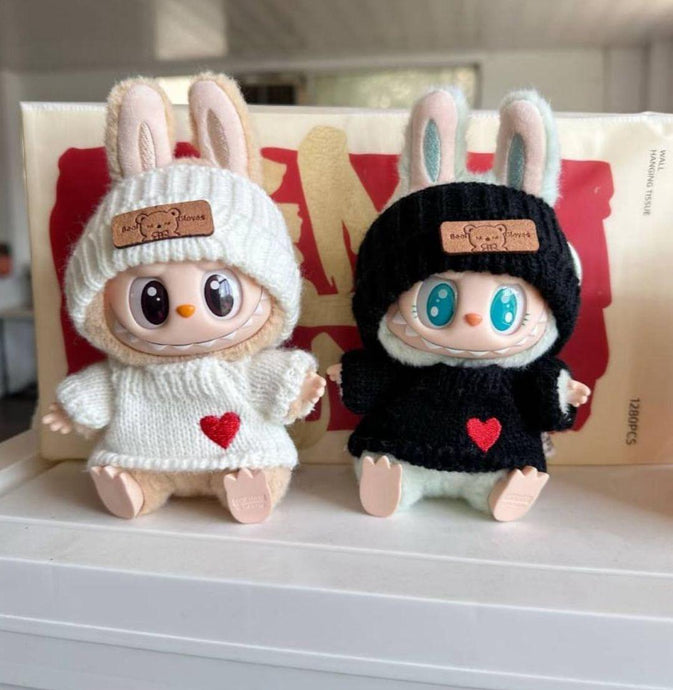 Novelties-Bunny Doll Clothes, Ropa de Muñeco 2 of each #3 ($6 each, 4pc bundle)
